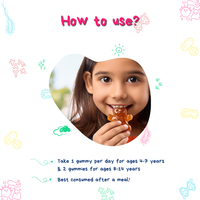 Kids Probiotics Mulit Vitamin Gummies | Smooth Digestion, Immunity, Growth & Development