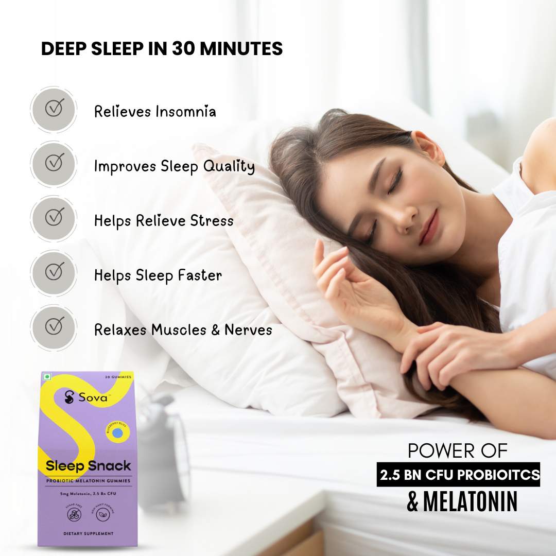 Sleep Snack | Best Melatonin & Ashwagandha Gummies for Deep Sleep in 30 Minutes