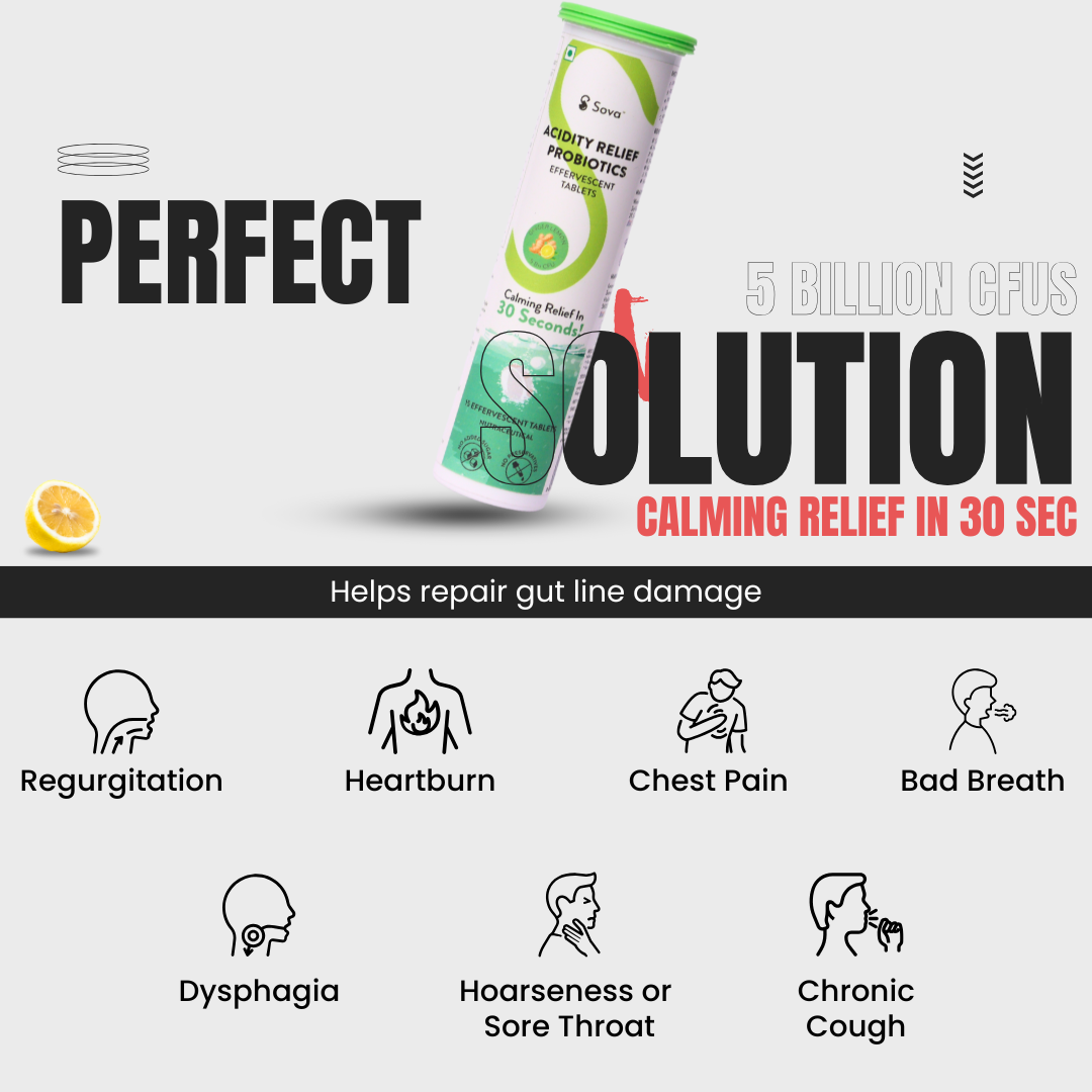 Acidity Relief Probiotics Effervescent Tablet | 30 Seconds Acidity Relief